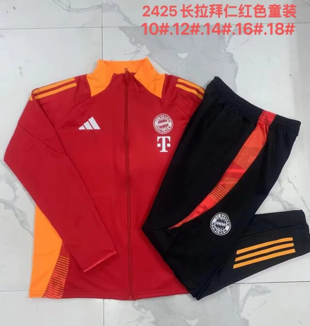 AAA Quality Bayern Munich 24/25 Tracksuit - Red/Orange